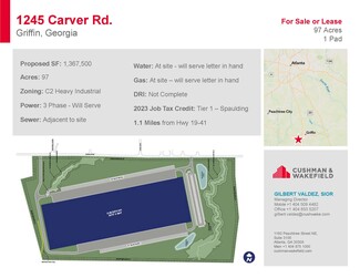 More details for 1245 Carver Rd, Griffin, GA - Land for Sale