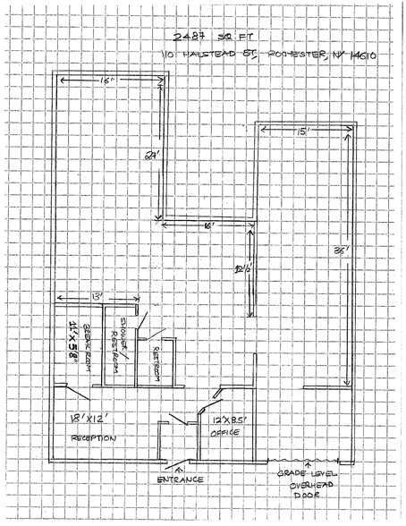 110 Halstead St, Rochester, NY for rent - Site Plan - Image 2 of 3