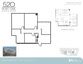 520 Post Oak Blvd, Houston, TX for rent Floor Plan- Image 1 of 2