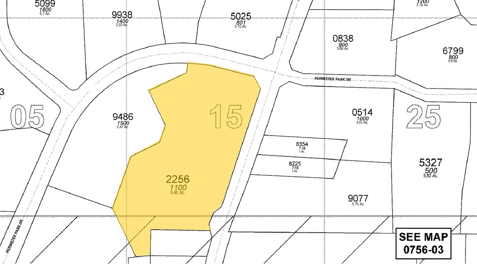 1100 Perimeter Park Dr, Morrisville, NC for rent - Plat Map - Image 2 of 7