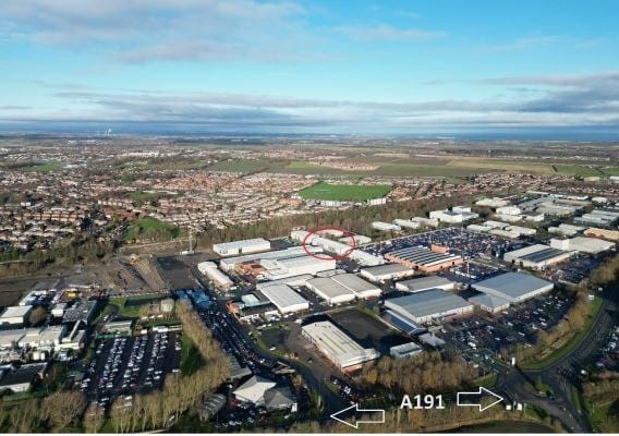 Unit 9 Benton Business Park, Bellway Industrial Estate, Longbenton to rent - Aerial - Image 3 of 4