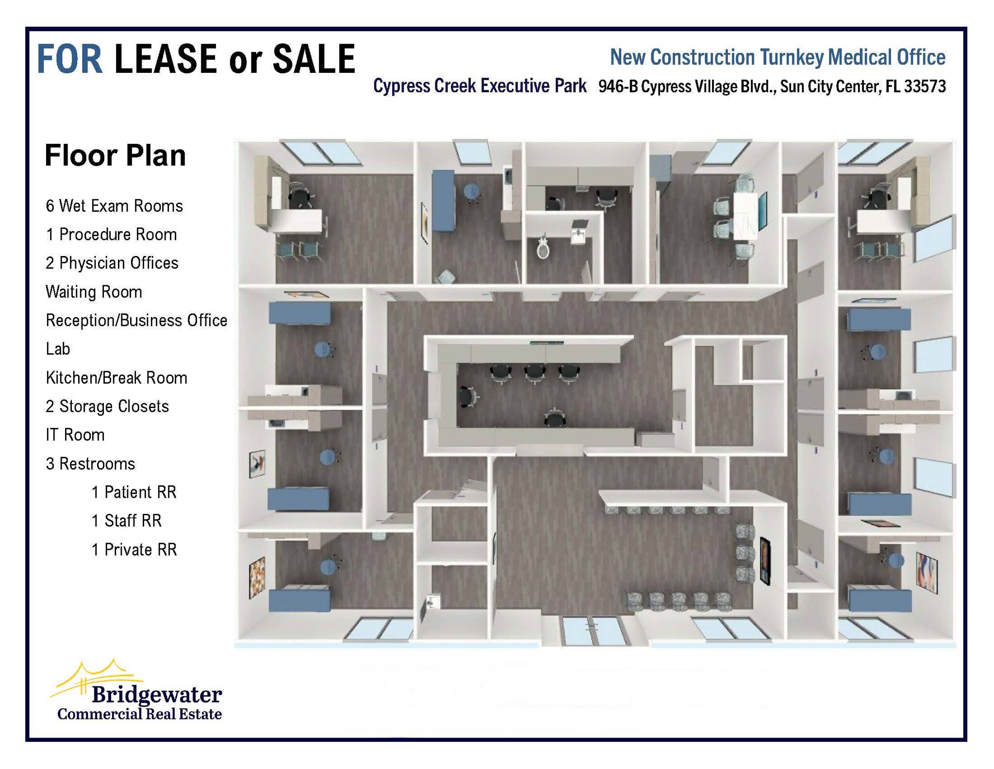 944 Cypress Village Blvd, Sun City Center, FL for rent Floor Plan- Image 1 of 2