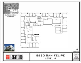 5850 San Felipe St, Houston, TX for rent Site Plan- Image 1 of 1