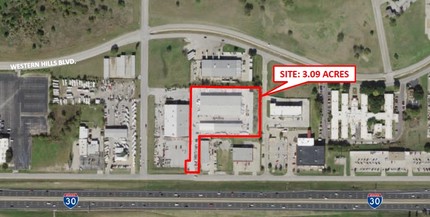 8144-8148 West Fwy, White Settlement, TX - aerial  map view