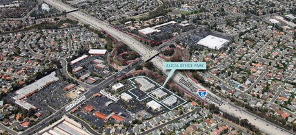 25231 Paseo de Alicia, Laguna Hills, CA - AERIAL  map view