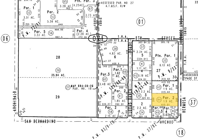 9624-9634 Hermosa Ave, Rancho Cucamonga, CA for rent - Plat Map - Image 3 of 18