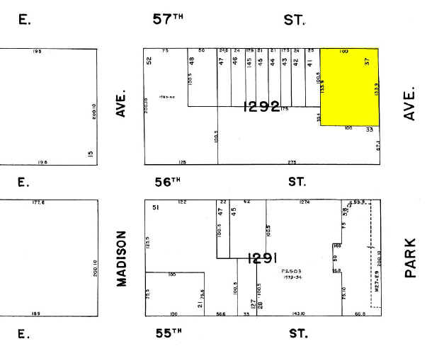 450-460 Park Ave S, New York, NY for sale - Plat Map - Image 1 of 1