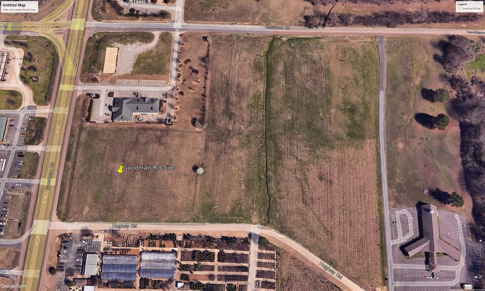 8.82 Acres Goodman Rd, Olive Branch, MS for sale - Aerial - Image 2 of 4