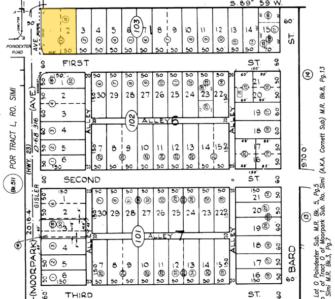 530 Moorpark Ave, Moorpark, CA for rent - Plat Map - Image 2 of 4