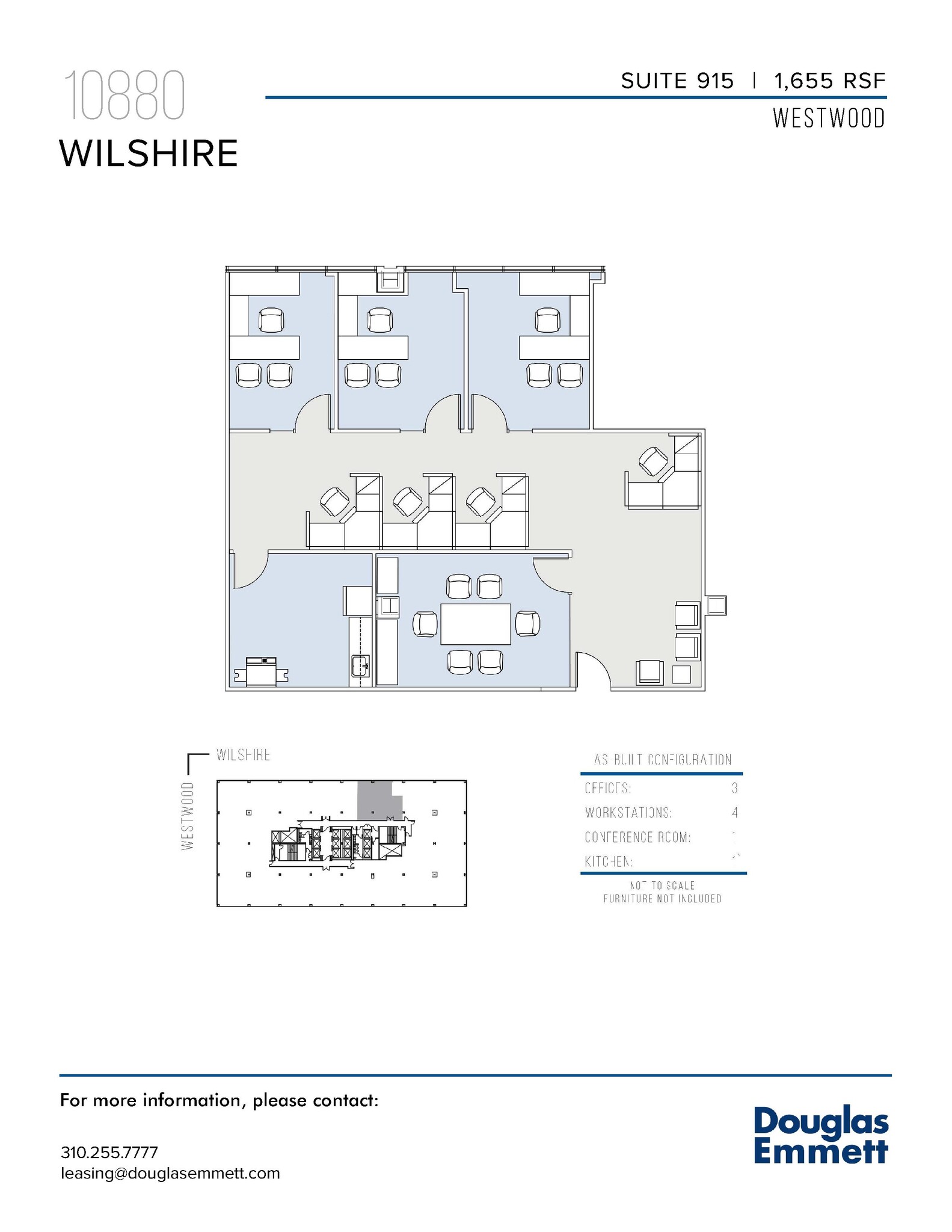 10880 Wilshire Blvd, Los Angeles, CA to rent Floor Plan- Image 1 of 1