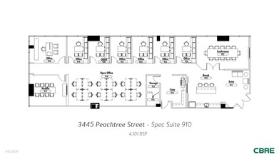 3445 Peachtree Rd NE, Atlanta, GA for rent Floor Plan- Image 1 of 5