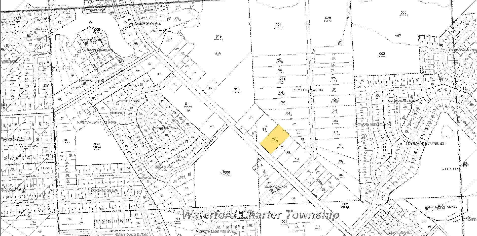 5472-5488 Dixie Hwy, Waterford, MI for sale Plat Map- Image 1 of 1
