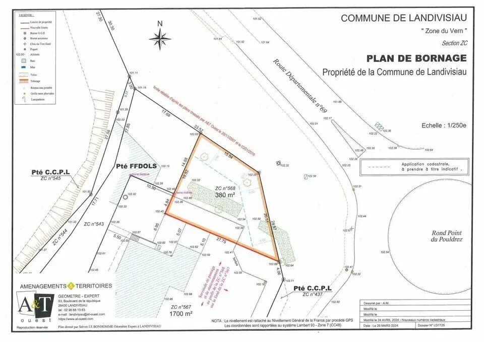 Land in Landivisiau for sale Site Plan- Image 1 of 2