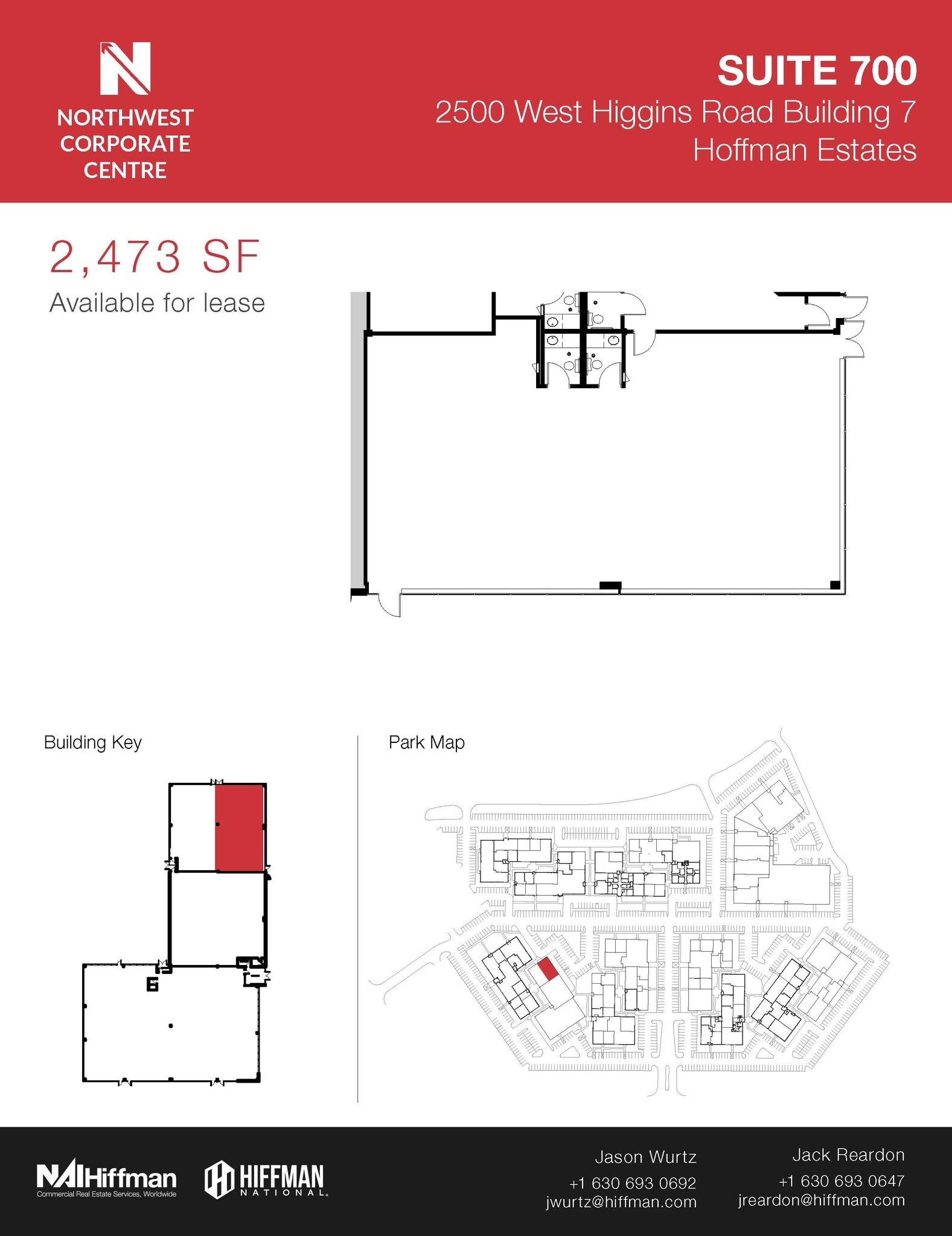2500 W Higgins Rd, Hoffman Estates, IL to rent Floor Plan- Image 1 of 2