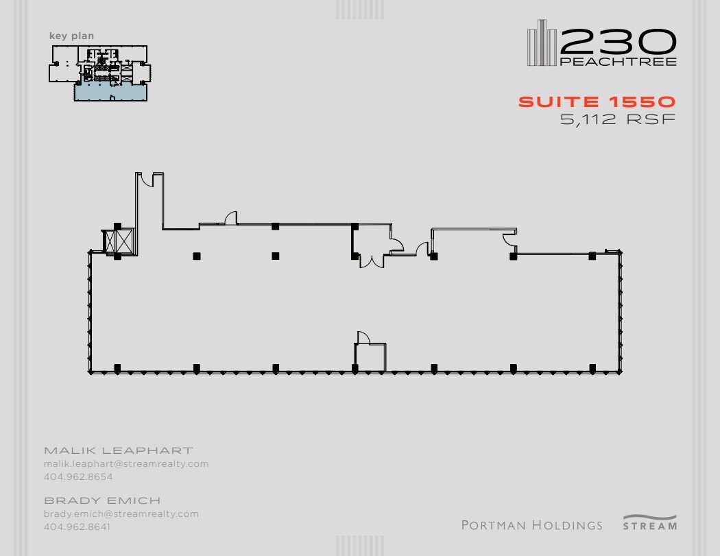 230 Peachtree St NW, Atlanta, GA to rent Floor Plan- Image 1 of 1