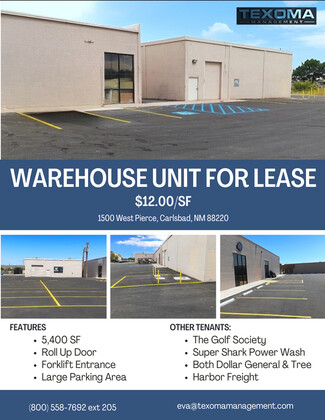 More details for 1481-1607 W Pierce St, Carlsbad, NM - Flex for Rent