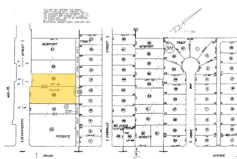 474 E 17th St, Costa Mesa, CA for sale - Plat Map - Image 1 of 1