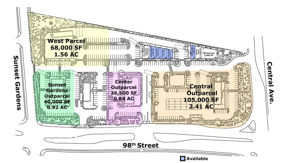 Southwest Corner of Central Avenue & 98th Street, Albuquerque, NM for rent - Site Plan - Image 3 of 5