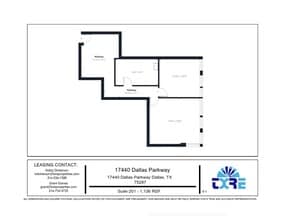 17440 N Dallas Pky, Dallas, TX to rent Floor Plan- Image 1 of 5