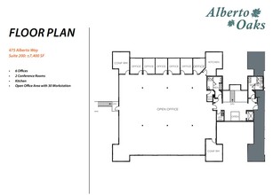 475 Alberto Way, Los Gatos, CA for rent Floor Plan- Image 1 of 1