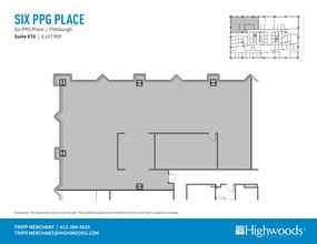 1 PPG Pl, Pittsburgh, PA for rent Site Plan- Image 1 of 1