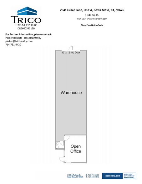 2930-2941 Grace Ln, Costa Mesa, CA for rent - Floor Plan - Image 2 of 2