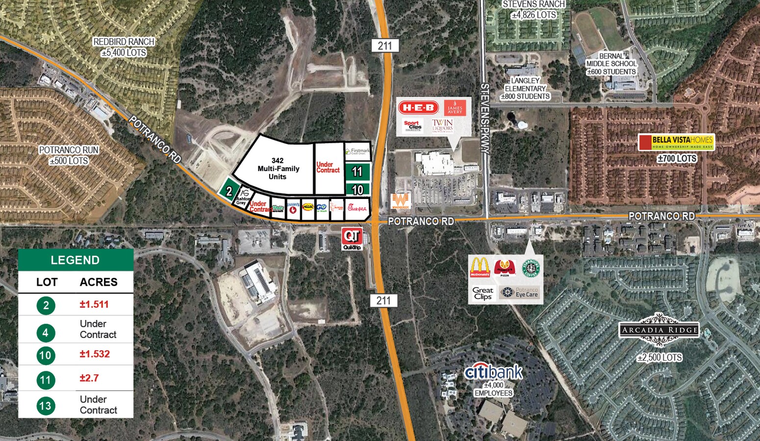 Highway 211 & Potranco Rd, San Antonio 78245 ±5.74 Acres Pad