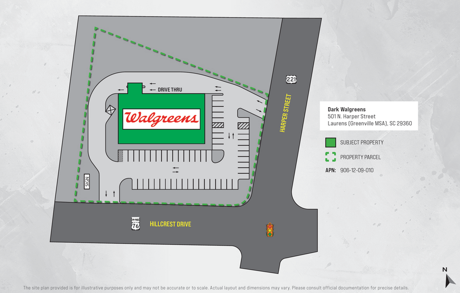 501 N Harper St, Laurens, SC for sale - Site Plan - Image 2 of 3