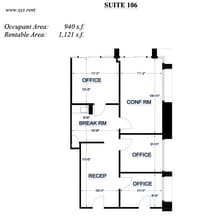 3821 W Charleston Blvd, Las Vegas, NV to rent Floor Plan- Image 1 of 5
