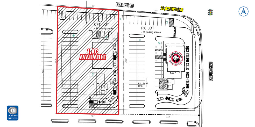 925 Kemper Rd, Cincinnati, OH for rent - Site Plan - Image 3 of 3