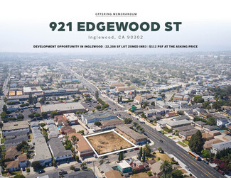 More details for 921 Edgewood St, Inglewood, CA - Land for Sale