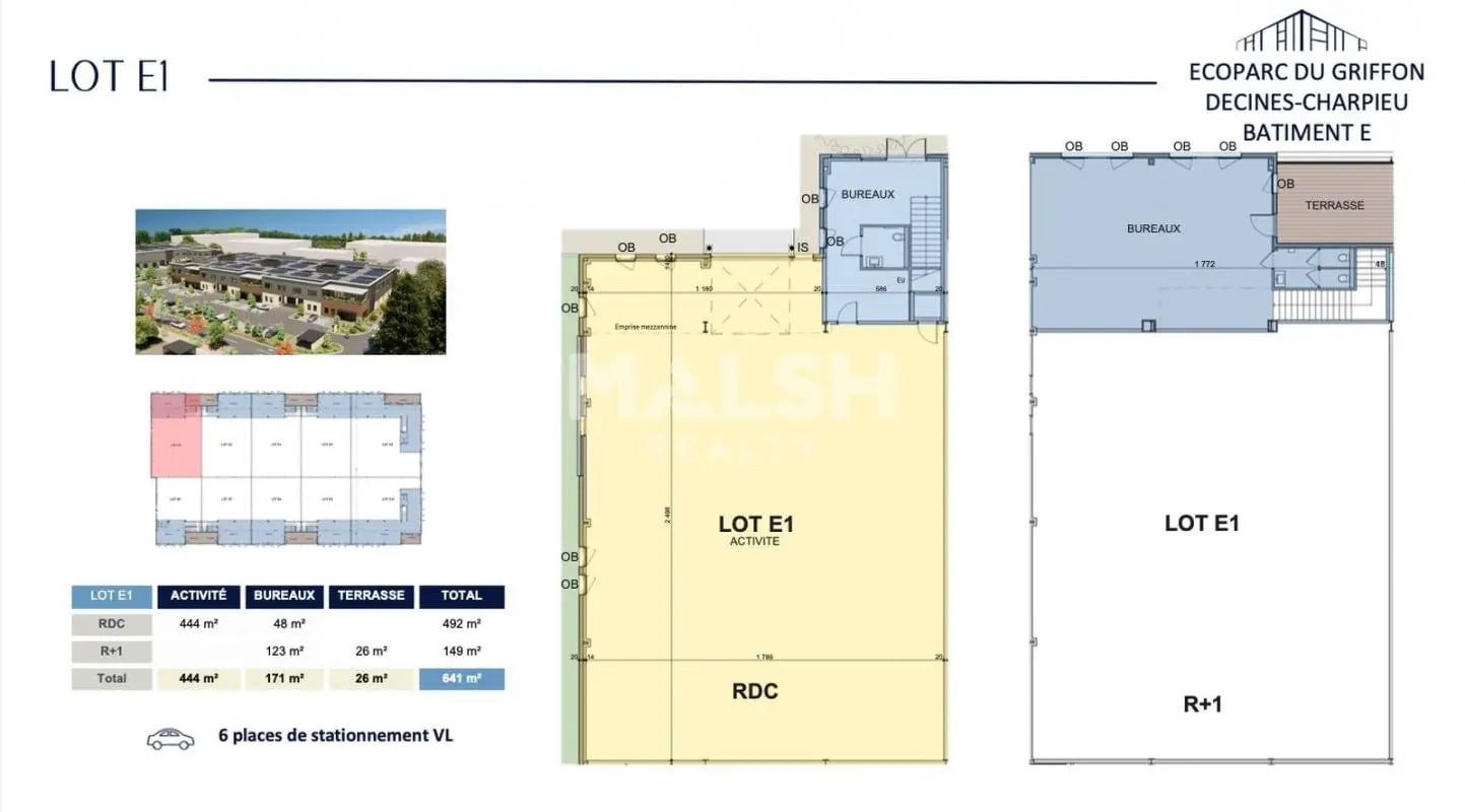 Light Industrial in Décines-Charpieu to rent Floor Plan- Image 1 of 2