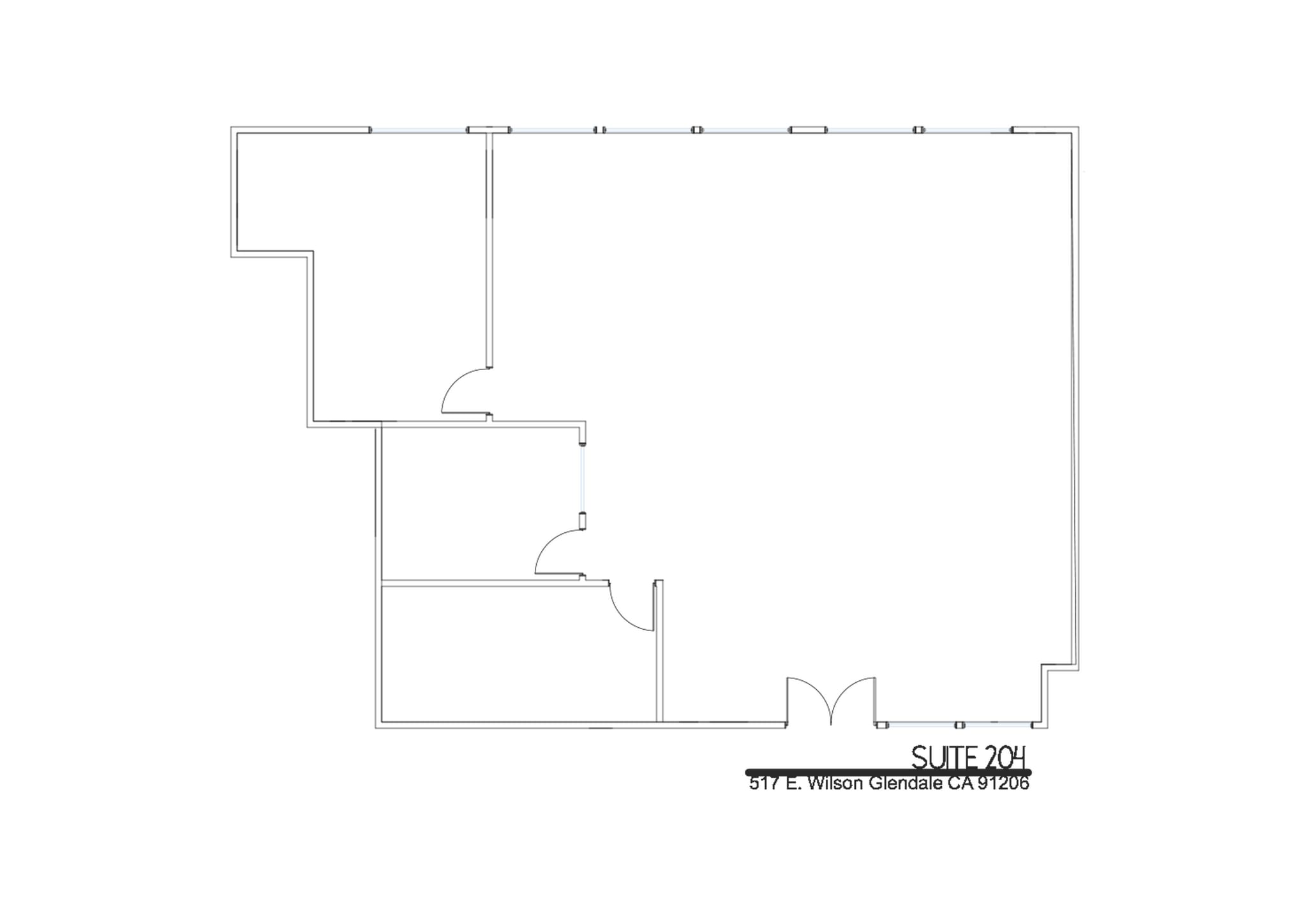 517 E Wilson Ave, Glendale, CA to rent Floor Plan- Image 1 of 1