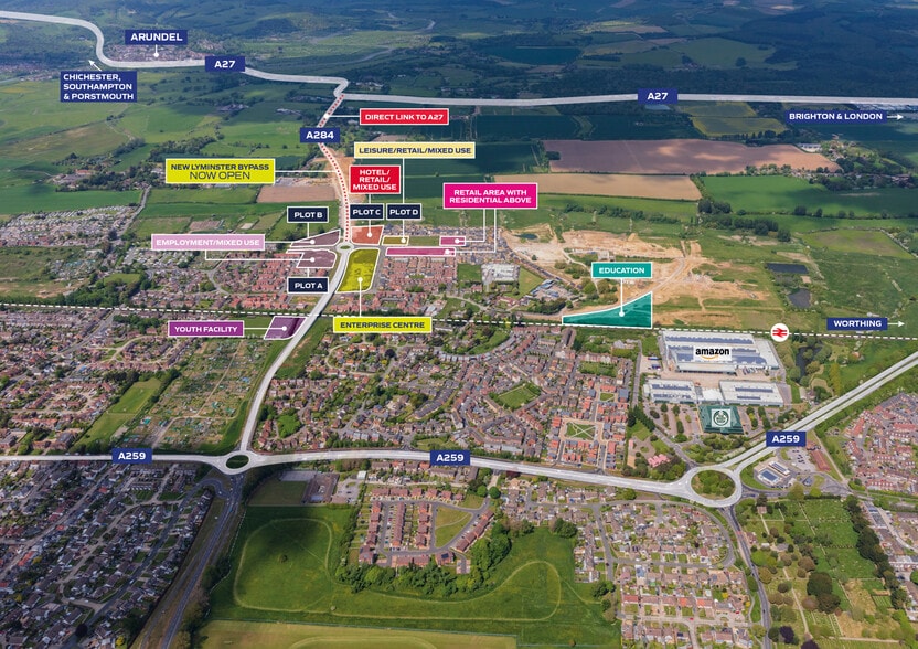 Toddington Ln, Littlehampton for sale - Aerial - Image 2 of 2