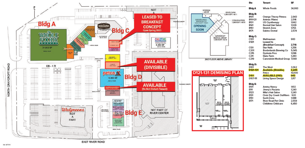 5555-5635 E River Rd, Tucson, AZ for rent - Site Plan - Image 2 of 5