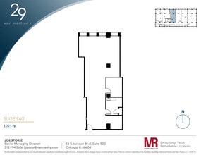 29 E Madison St, Chicago, IL to rent Floor Plan- Image 1 of 6