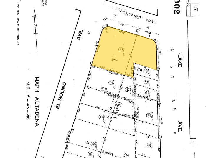 2525 Lake Ave, Altadena, CA for rent - Plat Map - Image 3 of 4