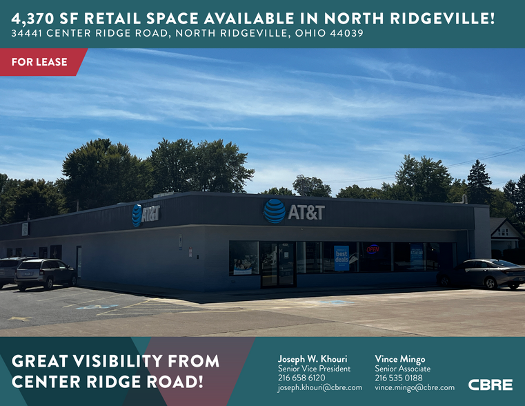 34441-34445 Center Ridge Rd, North Ridgeville, OH for rent - Building Photo - Image 1 of 4