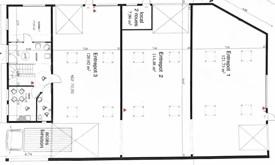 Light Industrial in Saint-Leu-la-Forêt to rent Floor Plan- Image 1 of 3