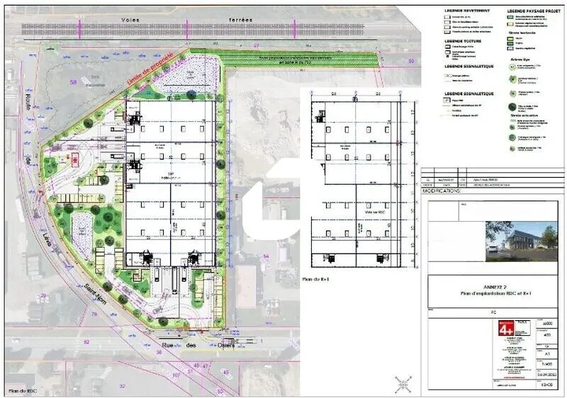 Light Industrial in Coignières to rent - Site Plan - Image 3 of 3