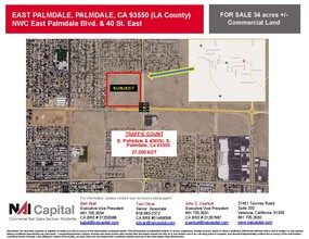 3747 E Palmdale Blvd, Palmdale, CA - aerial  map view