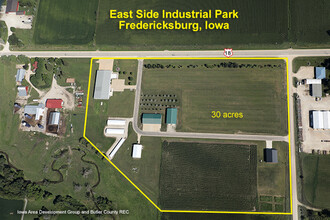 Fredericksbirg, Fredericksburg, IA - aerial  map view