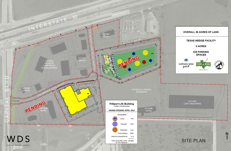 SEC I-30 & FM 549 – Fit Sport Life Development, Rockwall, TX for sale - Aerial - Image 2 of 4