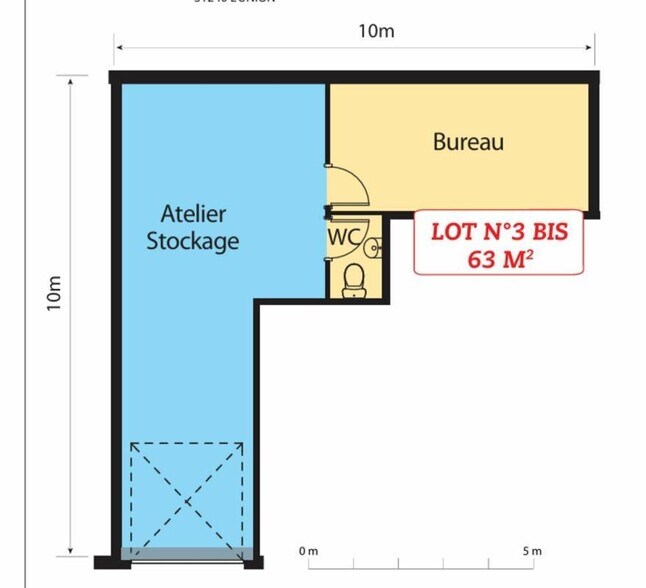 Light Industrial in Montrabé to rent - Floor Plan - Image 2 of 2