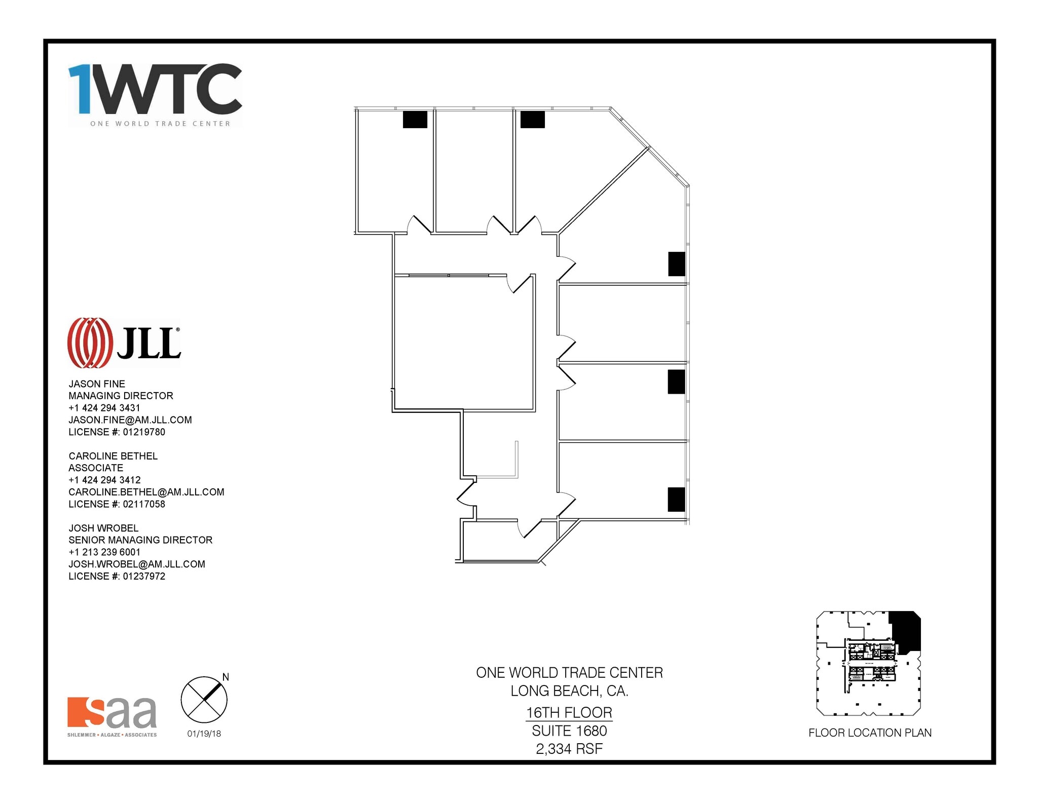 1 World Trade Ctr, Long Beach, CA to rent Floor Plan- Image 1 of 1