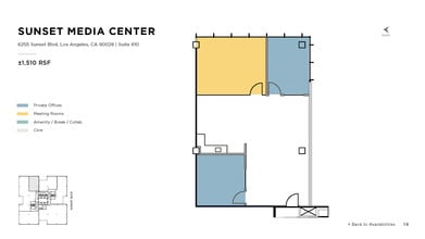 6255 W Sunset Blvd, Los Angeles, CA to rent Floor Plan- Image 1 of 1