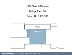 1688 Phoenix Pky, College Park, GA for rent Floor Plan- Image 1 of 3