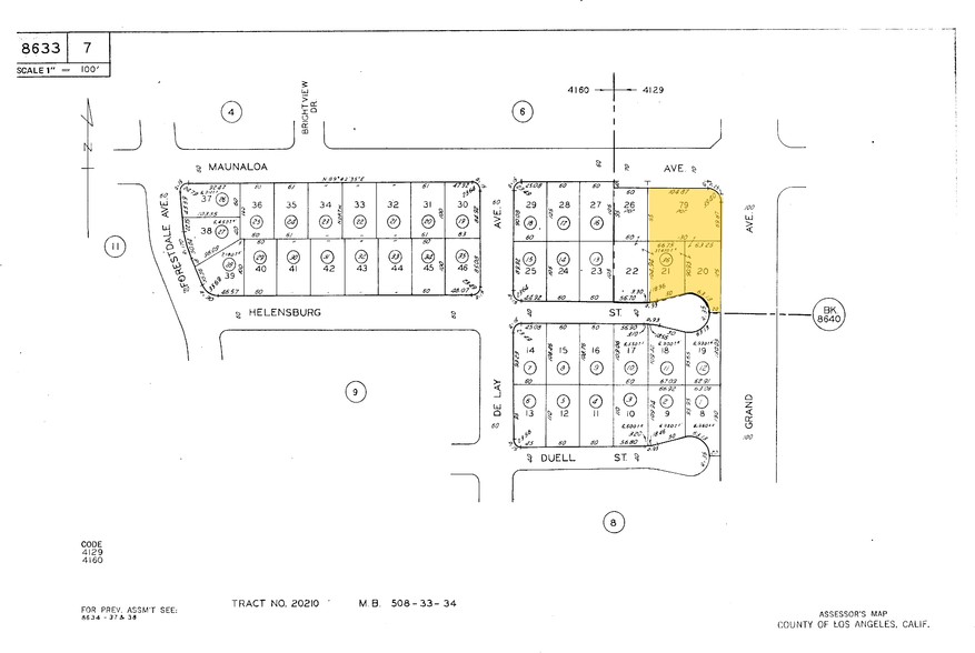 801 S Grand Ave, Glendora, CA for sale - Plat Map - Image 3 of 7