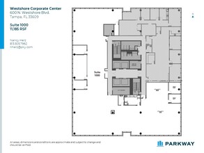 600 N Westshore Blvd, Tampa, FL for rent Floor Plan- Image 2 of 3