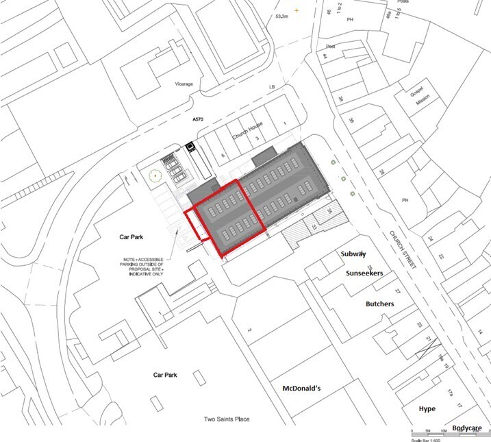 37-41 Church St, Ormskirk to rent Site Plan- Image 1 of 1